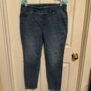 CHICO'S PULL ON JEGGING ANKLE JEAN, SIZE 1.5R (10)